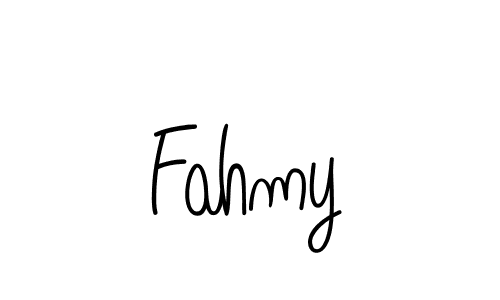 Design your own signature with our free online signature maker. With this signature software, you can create a handwritten (Angelique-Rose-font-FFP) signature for name Fahmy. Fahmy signature style 5 images and pictures png