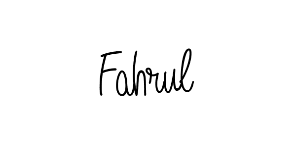 Design your own signature with our free online signature maker. With this signature software, you can create a handwritten (Angelique-Rose-font-FFP) signature for name Fahrul. Fahrul signature style 5 images and pictures png