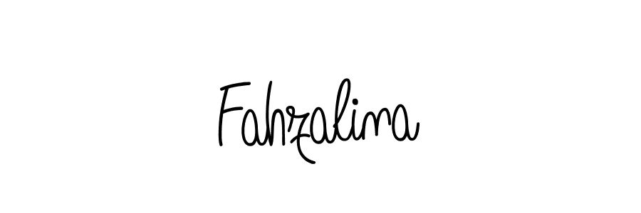 Fahzalina stylish signature style. Best Handwritten Sign (Angelique-Rose-font-FFP) for my name. Handwritten Signature Collection Ideas for my name Fahzalina. Fahzalina signature style 5 images and pictures png