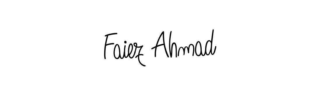 How to make Faiez Ahmad name signature. Use Angelique-Rose-font-FFP style for creating short signs online. This is the latest handwritten sign. Faiez Ahmad signature style 5 images and pictures png