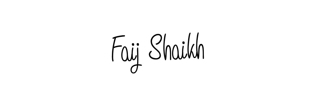 Once you've used our free online signature maker to create your best signature Angelique-Rose-font-FFP style, it's time to enjoy all of the benefits that Faij Shaikh name signing documents. Faij Shaikh signature style 5 images and pictures png