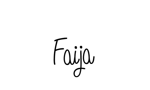 Also we have Faija name is the best signature style. Create professional handwritten signature collection using Angelique-Rose-font-FFP autograph style. Faija signature style 5 images and pictures png