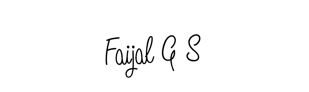 How to make Faijal G S signature? Angelique-Rose-font-FFP is a professional autograph style. Create handwritten signature for Faijal G S name. Faijal G S signature style 5 images and pictures png