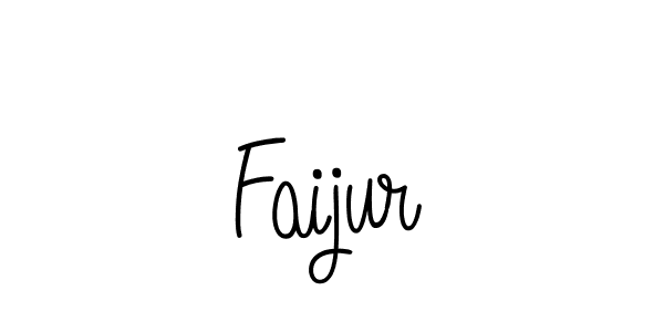 Use a signature maker to create a handwritten signature online. With this signature software, you can design (Angelique-Rose-font-FFP) your own signature for name Faijur. Faijur signature style 5 images and pictures png