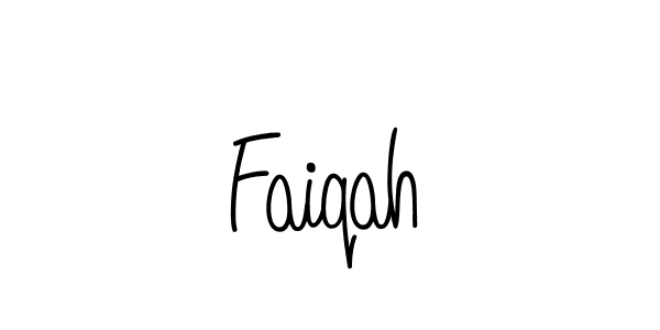 Design your own signature with our free online signature maker. With this signature software, you can create a handwritten (Angelique-Rose-font-FFP) signature for name Faiqah. Faiqah signature style 5 images and pictures png