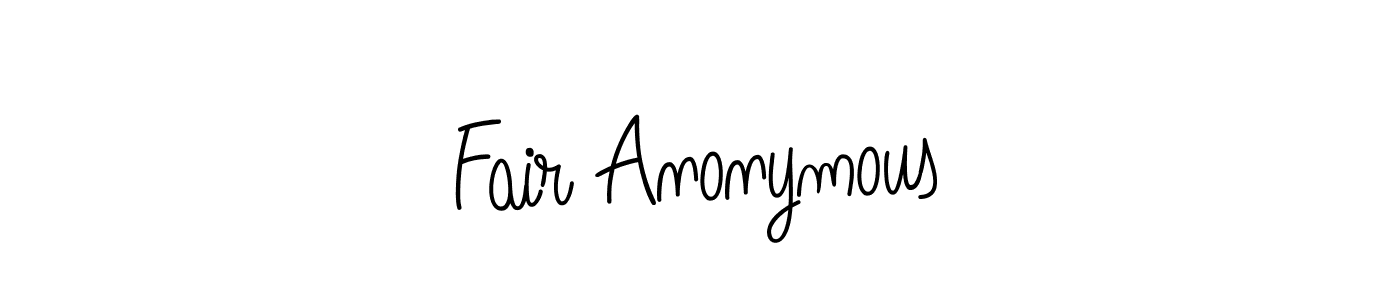 Use a signature maker to create a handwritten signature online. With this signature software, you can design (Angelique-Rose-font-FFP) your own signature for name Fair Anonymous. Fair Anonymous signature style 5 images and pictures png