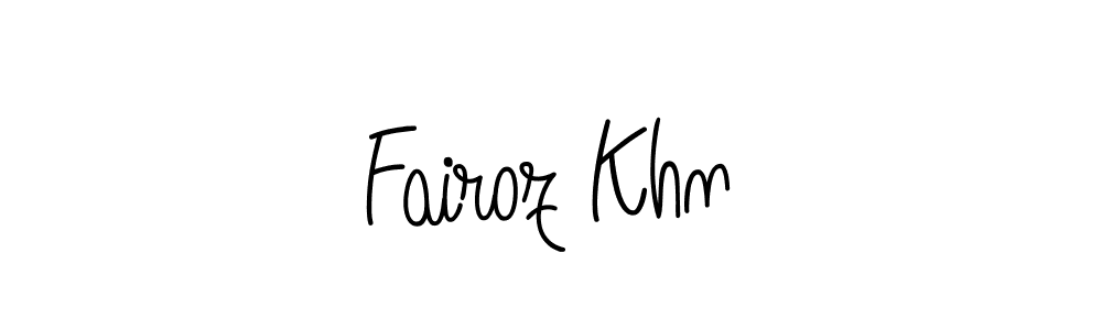 Use a signature maker to create a handwritten signature online. With this signature software, you can design (Angelique-Rose-font-FFP) your own signature for name Fairoz Khn. Fairoz Khn signature style 5 images and pictures png