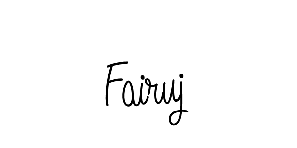 Design your own signature with our free online signature maker. With this signature software, you can create a handwritten (Angelique-Rose-font-FFP) signature for name Fairuj. Fairuj signature style 5 images and pictures png