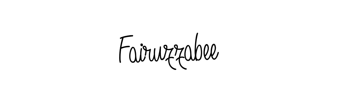 Use a signature maker to create a handwritten signature online. With this signature software, you can design (Angelique-Rose-font-FFP) your own signature for name Fairuzzabee. Fairuzzabee signature style 5 images and pictures png