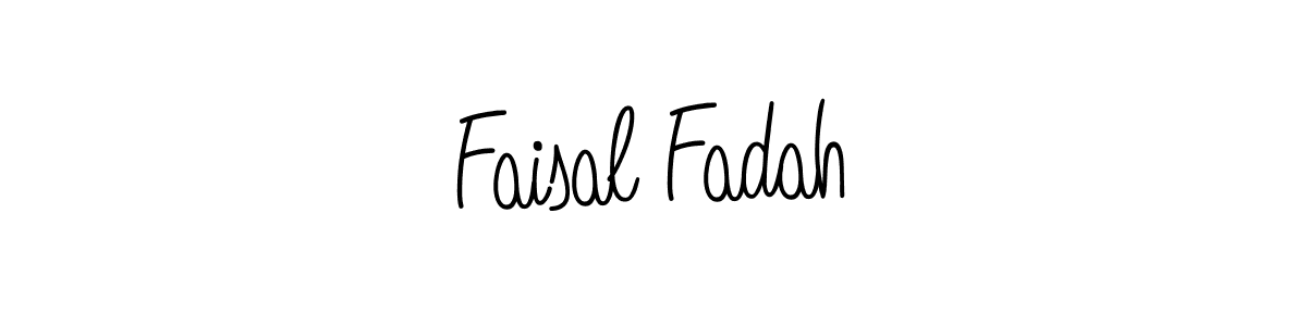 Faisal Fadah stylish signature style. Best Handwritten Sign (Angelique-Rose-font-FFP) for my name. Handwritten Signature Collection Ideas for my name Faisal Fadah. Faisal Fadah signature style 5 images and pictures png