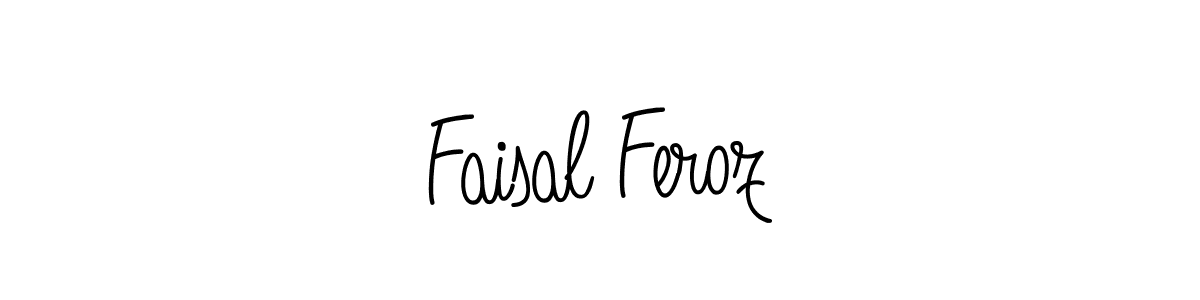 Make a short Faisal Feroz signature style. Manage your documents anywhere anytime using Angelique-Rose-font-FFP. Create and add eSignatures, submit forms, share and send files easily. Faisal Feroz signature style 5 images and pictures png