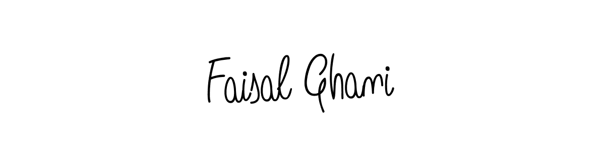 Use a signature maker to create a handwritten signature online. With this signature software, you can design (Angelique-Rose-font-FFP) your own signature for name Faisal Ghani. Faisal Ghani signature style 5 images and pictures png