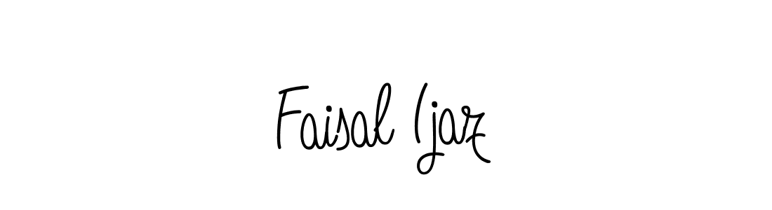 Use a signature maker to create a handwritten signature online. With this signature software, you can design (Angelique-Rose-font-FFP) your own signature for name Faisal Ijaz. Faisal Ijaz signature style 5 images and pictures png