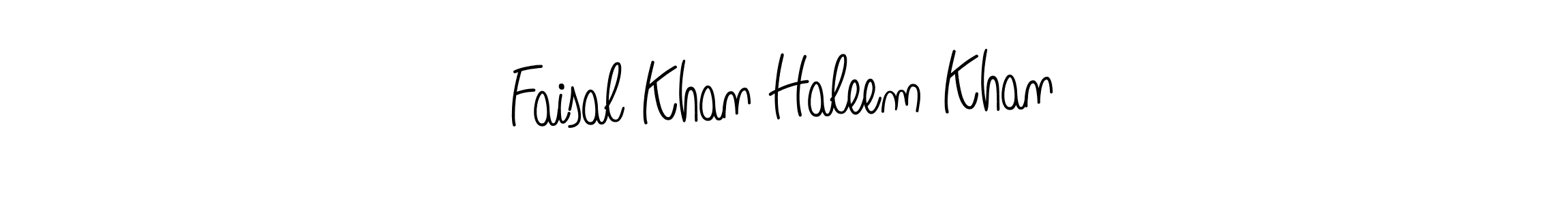 You should practise on your own different ways (Angelique-Rose-font-FFP) to write your name (Faisal Khan Haleem Khan) in signature. don't let someone else do it for you. Faisal Khan Haleem Khan signature style 5 images and pictures png