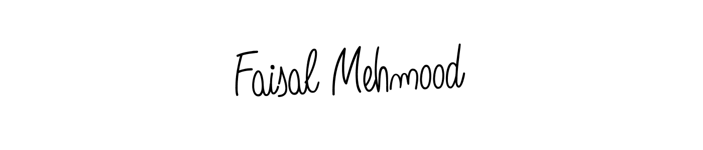 Use a signature maker to create a handwritten signature online. With this signature software, you can design (Angelique-Rose-font-FFP) your own signature for name Faisal Mehmood. Faisal Mehmood signature style 5 images and pictures png