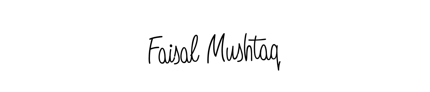Also we have Faisal Mushtaq name is the best signature style. Create professional handwritten signature collection using Angelique-Rose-font-FFP autograph style. Faisal Mushtaq signature style 5 images and pictures png