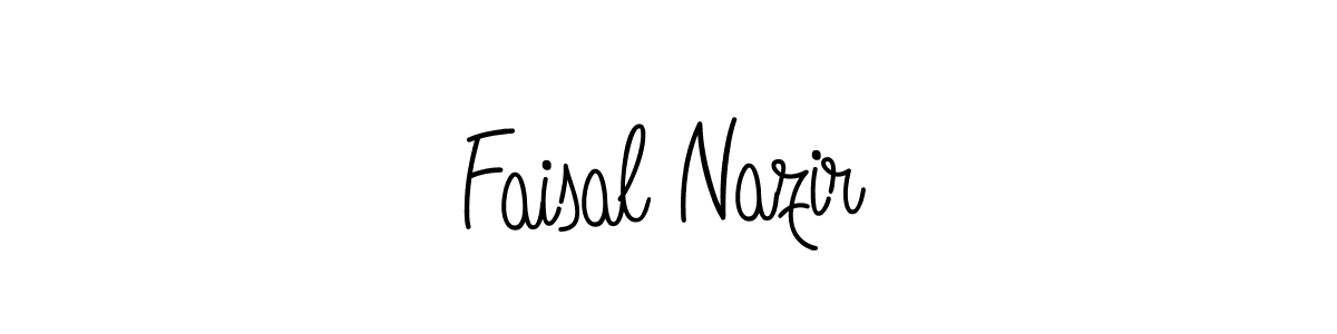 Make a beautiful signature design for name Faisal Nazir. With this signature (Angelique-Rose-font-FFP) style, you can create a handwritten signature for free. Faisal Nazir signature style 5 images and pictures png