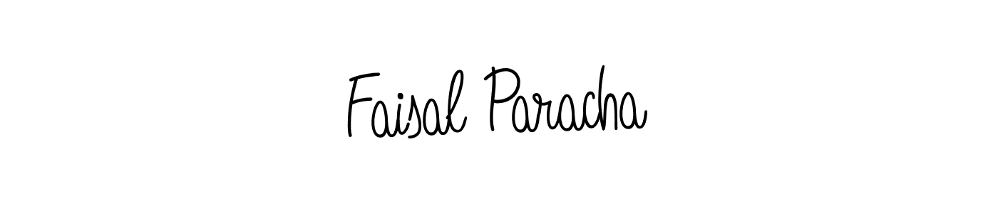 How to make Faisal Paracha name signature. Use Angelique-Rose-font-FFP style for creating short signs online. This is the latest handwritten sign. Faisal Paracha signature style 5 images and pictures png