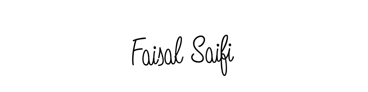 Use a signature maker to create a handwritten signature online. With this signature software, you can design (Angelique-Rose-font-FFP) your own signature for name Faisal Saifi. Faisal Saifi signature style 5 images and pictures png