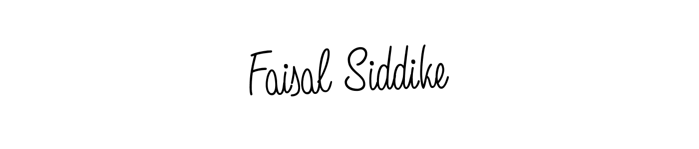 Design your own signature with our free online signature maker. With this signature software, you can create a handwritten (Angelique-Rose-font-FFP) signature for name Faisal Siddike. Faisal Siddike signature style 5 images and pictures png