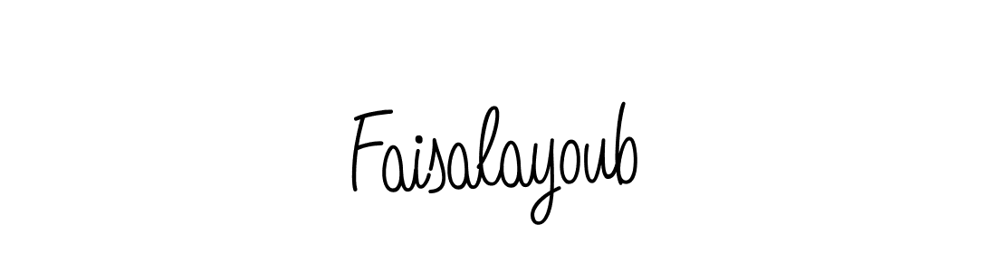 How to make Faisalayoub signature? Angelique-Rose-font-FFP is a professional autograph style. Create handwritten signature for Faisalayoub name. Faisalayoub signature style 5 images and pictures png