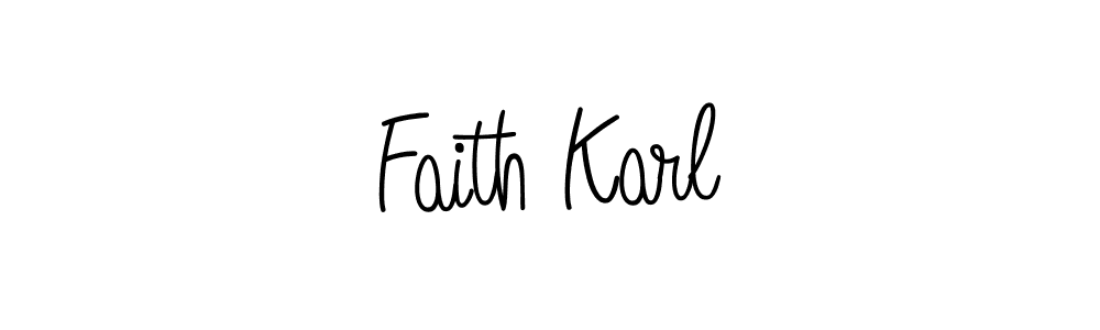 Create a beautiful signature design for name Faith Karl. With this signature (Angelique-Rose-font-FFP) fonts, you can make a handwritten signature for free. Faith Karl signature style 5 images and pictures png