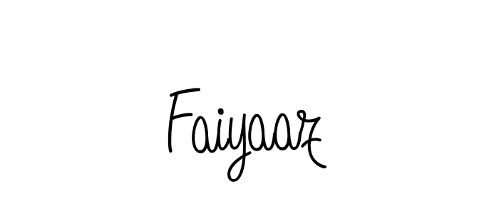 How to make Faiyaaz name signature. Use Angelique-Rose-font-FFP style for creating short signs online. This is the latest handwritten sign. Faiyaaz signature style 5 images and pictures png