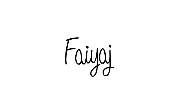 Make a beautiful signature design for name Faiyaj. With this signature (Angelique-Rose-font-FFP) style, you can create a handwritten signature for free. Faiyaj signature style 5 images and pictures png