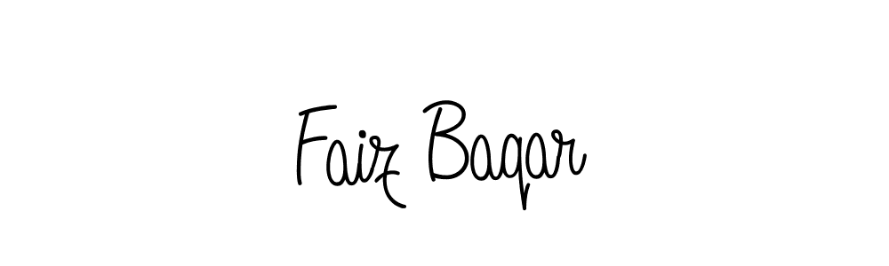 How to make Faiz Baqar signature? Angelique-Rose-font-FFP is a professional autograph style. Create handwritten signature for Faiz Baqar name. Faiz Baqar signature style 5 images and pictures png