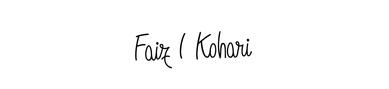 Once you've used our free online signature maker to create your best signature Angelique-Rose-font-FFP style, it's time to enjoy all of the benefits that Faiz I Kohari name signing documents. Faiz I Kohari signature style 5 images and pictures png