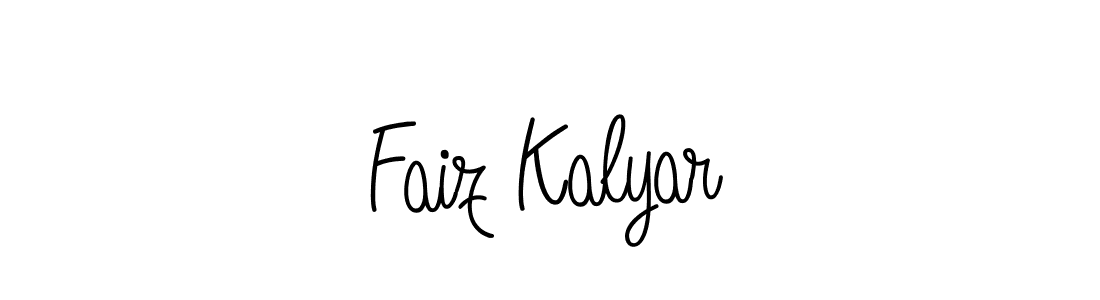 if you are searching for the best signature style for your name Faiz Kalyar. so please give up your signature search. here we have designed multiple signature styles  using Angelique-Rose-font-FFP. Faiz Kalyar signature style 5 images and pictures png