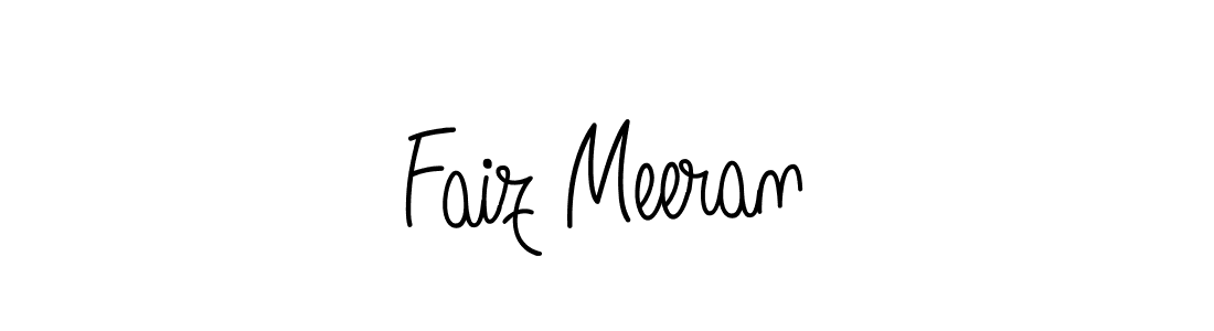 The best way (Angelique-Rose-font-FFP) to make a short signature is to pick only two or three words in your name. The name Faiz Meeran include a total of six letters. For converting this name. Faiz Meeran signature style 5 images and pictures png