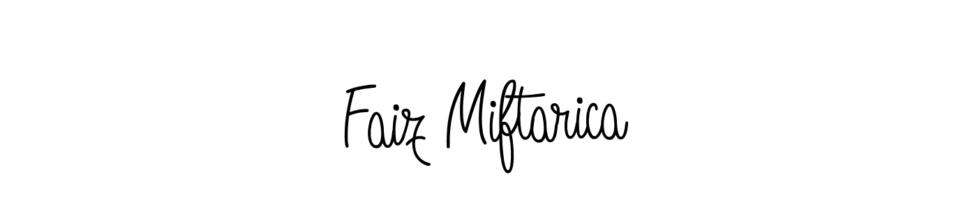 Angelique-Rose-font-FFP is a professional signature style that is perfect for those who want to add a touch of class to their signature. It is also a great choice for those who want to make their signature more unique. Get Faiz Miftarica name to fancy signature for free. Faiz Miftarica signature style 5 images and pictures png