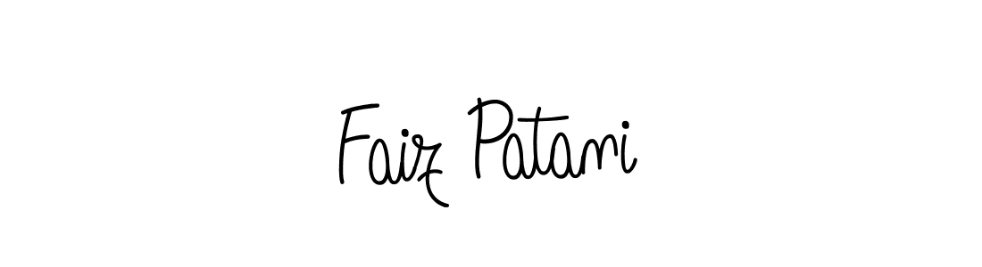 Make a beautiful signature design for name Faiz Patani. With this signature (Angelique-Rose-font-FFP) style, you can create a handwritten signature for free. Faiz Patani signature style 5 images and pictures png