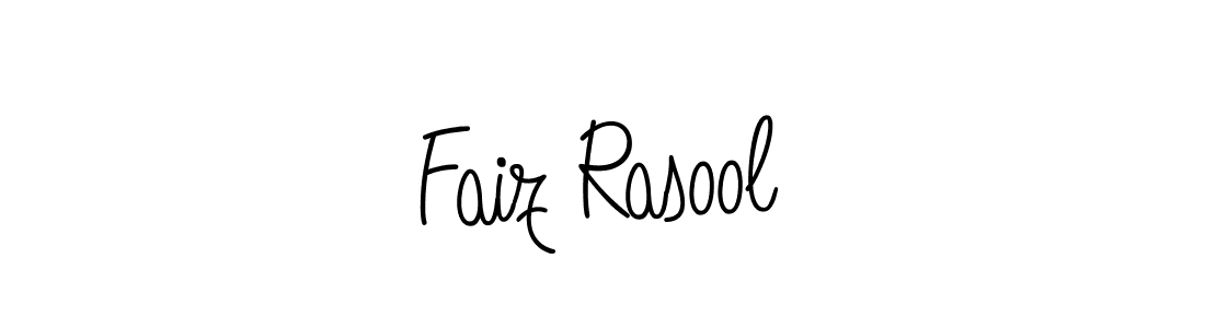 Use a signature maker to create a handwritten signature online. With this signature software, you can design (Angelique-Rose-font-FFP) your own signature for name Faiz Rasool. Faiz Rasool signature style 5 images and pictures png