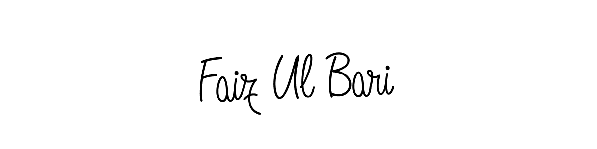 How to make Faiz Ul Bari name signature. Use Angelique-Rose-font-FFP style for creating short signs online. This is the latest handwritten sign. Faiz Ul Bari signature style 5 images and pictures png