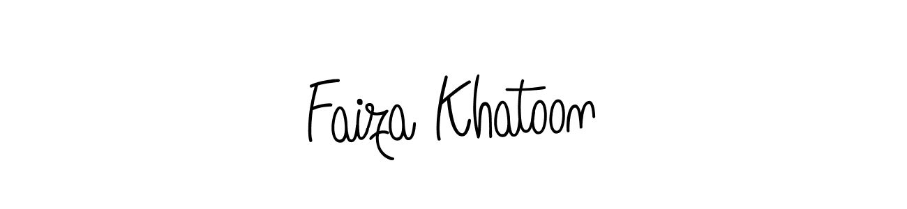 Angelique-Rose-font-FFP is a professional signature style that is perfect for those who want to add a touch of class to their signature. It is also a great choice for those who want to make their signature more unique. Get Faiza Khatoon name to fancy signature for free. Faiza Khatoon signature style 5 images and pictures png