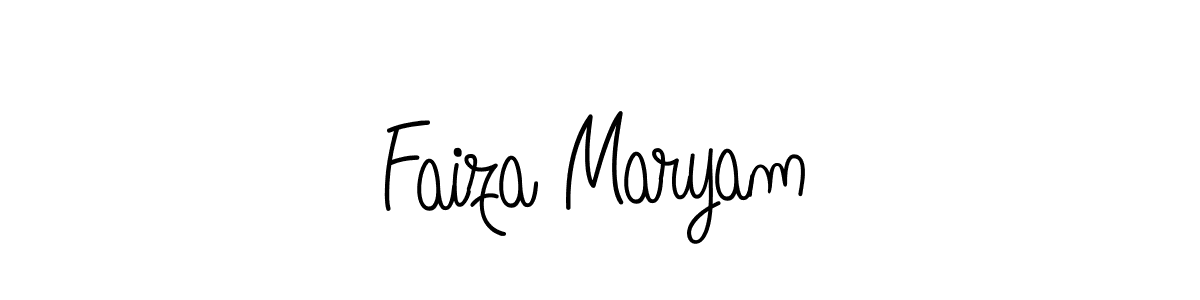 Also we have Faiza Maryam name is the best signature style. Create professional handwritten signature collection using Angelique-Rose-font-FFP autograph style. Faiza Maryam signature style 5 images and pictures png