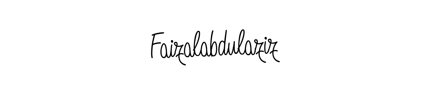 Use a signature maker to create a handwritten signature online. With this signature software, you can design (Angelique-Rose-font-FFP) your own signature for name Faizalabdulaziz. Faizalabdulaziz signature style 5 images and pictures png
