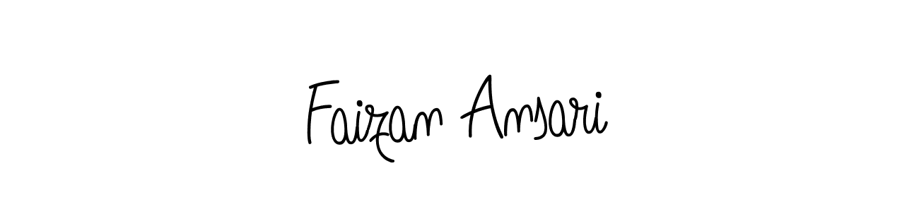 Make a beautiful signature design for name Faizan Ansari. With this signature (Angelique-Rose-font-FFP) style, you can create a handwritten signature for free. Faizan Ansari signature style 5 images and pictures png