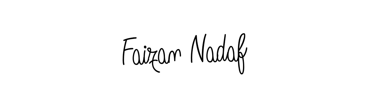 How to make Faizan Nadaf name signature. Use Angelique-Rose-font-FFP style for creating short signs online. This is the latest handwritten sign. Faizan Nadaf signature style 5 images and pictures png