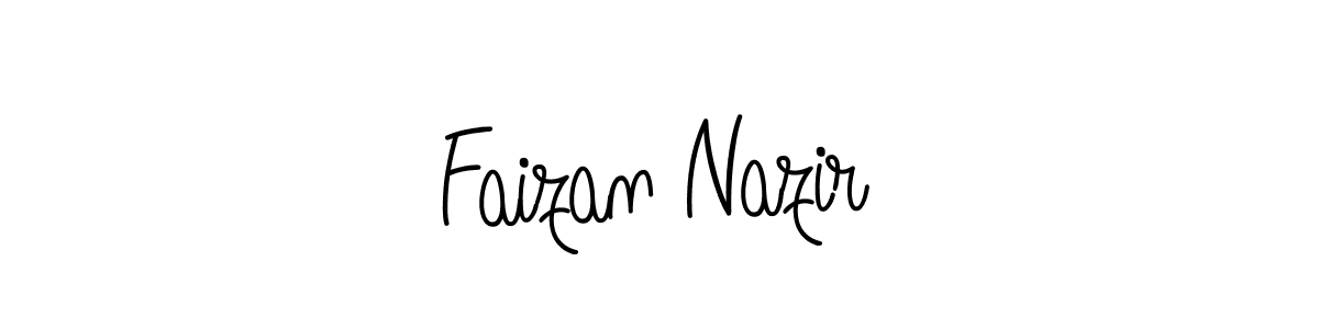 How to make Faizan Nazir name signature. Use Angelique-Rose-font-FFP style for creating short signs online. This is the latest handwritten sign. Faizan Nazir signature style 5 images and pictures png