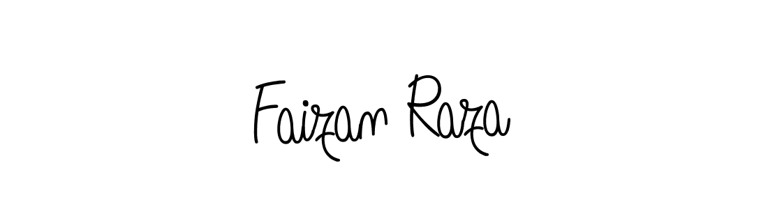 Use a signature maker to create a handwritten signature online. With this signature software, you can design (Angelique-Rose-font-FFP) your own signature for name Faizan Raza. Faizan Raza signature style 5 images and pictures png