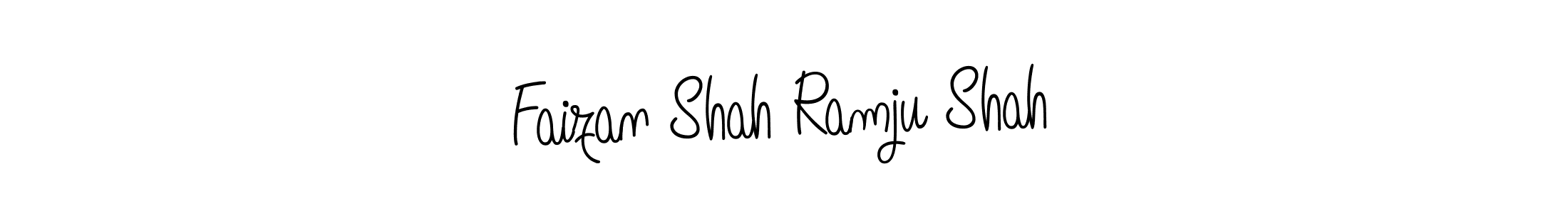 How to make Faizan Shah Ramju Shah name signature. Use Angelique-Rose-font-FFP style for creating short signs online. This is the latest handwritten sign. Faizan Shah Ramju Shah signature style 5 images and pictures png
