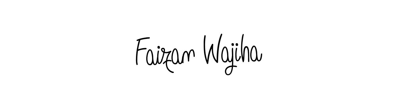 How to Draw Faizan Wajiha signature style? Angelique-Rose-font-FFP is a latest design signature styles for name Faizan Wajiha. Faizan Wajiha signature style 5 images and pictures png