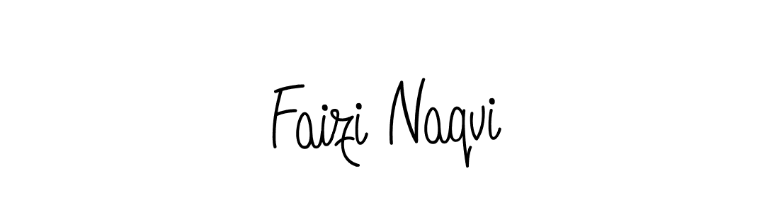 Use a signature maker to create a handwritten signature online. With this signature software, you can design (Angelique-Rose-font-FFP) your own signature for name Faizi Naqvi. Faizi Naqvi signature style 5 images and pictures png