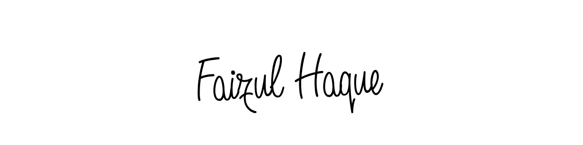 Make a beautiful signature design for name Faizul Haque. With this signature (Angelique-Rose-font-FFP) style, you can create a handwritten signature for free. Faizul Haque signature style 5 images and pictures png