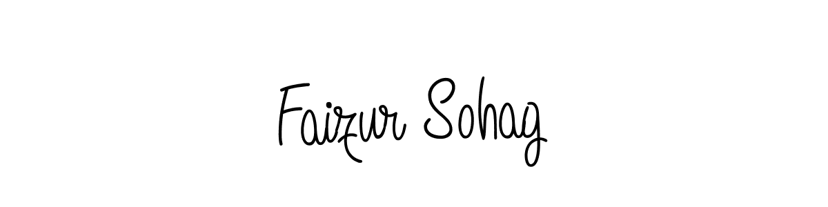The best way (Angelique-Rose-font-FFP) to make a short signature is to pick only two or three words in your name. The name Faizur Sohag include a total of six letters. For converting this name. Faizur Sohag signature style 5 images and pictures png