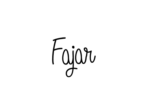 Design your own signature with our free online signature maker. With this signature software, you can create a handwritten (Angelique-Rose-font-FFP) signature for name Fajar. Fajar signature style 5 images and pictures png