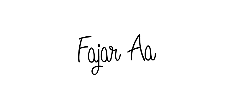 How to make Fajar Aa name signature. Use Angelique-Rose-font-FFP style for creating short signs online. This is the latest handwritten sign. Fajar Aa signature style 5 images and pictures png